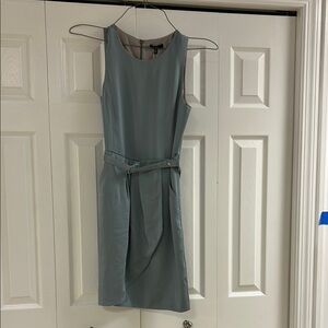 NWT Drew Elegant Satin Sleeveless Dress in Gray